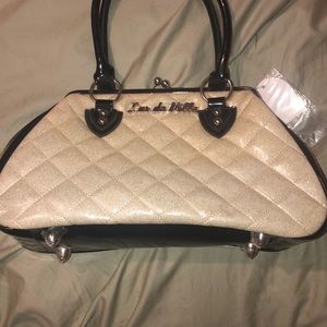 Lux de Ville Black and White Purse
